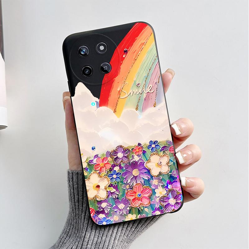 Чехол для телефона OPPO Realme 11 4G Милый Кот Мультяшная Собака Забавный Чехол Мягкий Силикон Защита Задняя Крышка Для Realme11 RMX3636 Funda