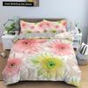 Пододеяльник с акварельными цветами King Queen, красочный цветущий комплект постельного белья для подростков, взрослых, 2/3 предмета, полиэстеровое одеяло
