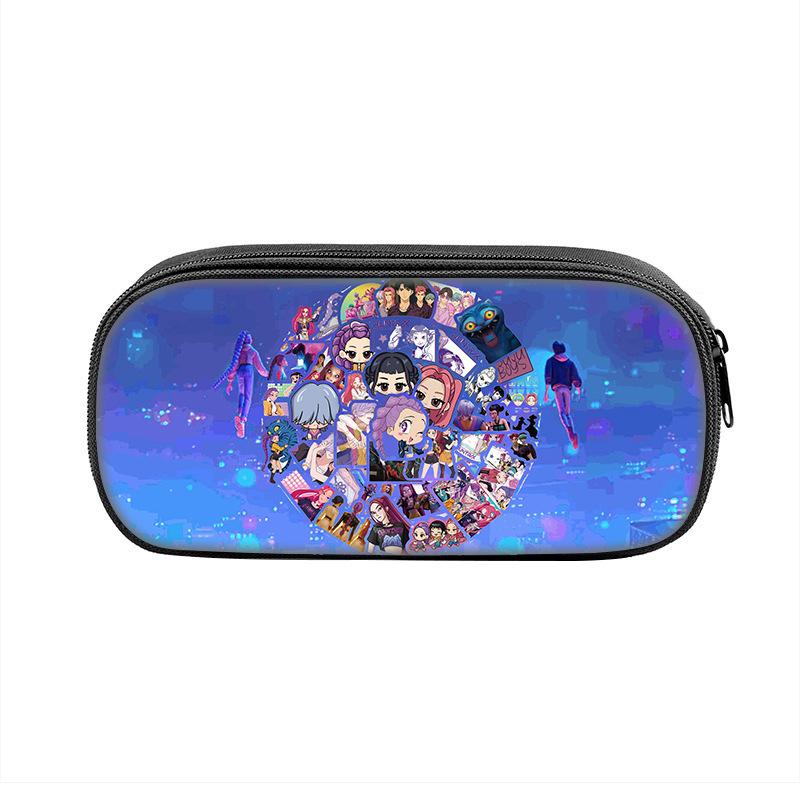 Пенал Demon Hunters K-Pop Пенал для детей младшего и среднего школьного возраста Сумка для хранения CLE