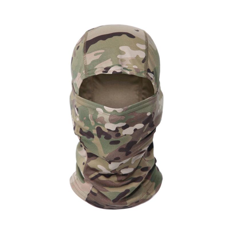 Men's Outdoor Cycling Tactical Camouflage Balaclava Sunscreen Skullcap Helmet Liner