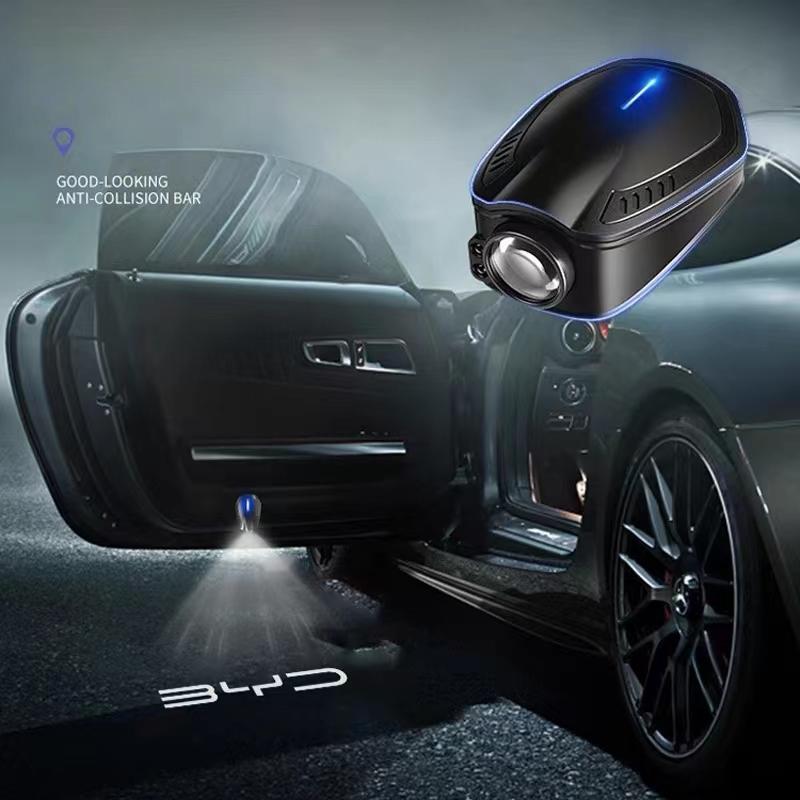USB-зарядка для автомобиля, приветственное освещение, автоаксессуары, неоновый светодиодный проектор для BYD Atto 3 EV yuan song han 2022 23