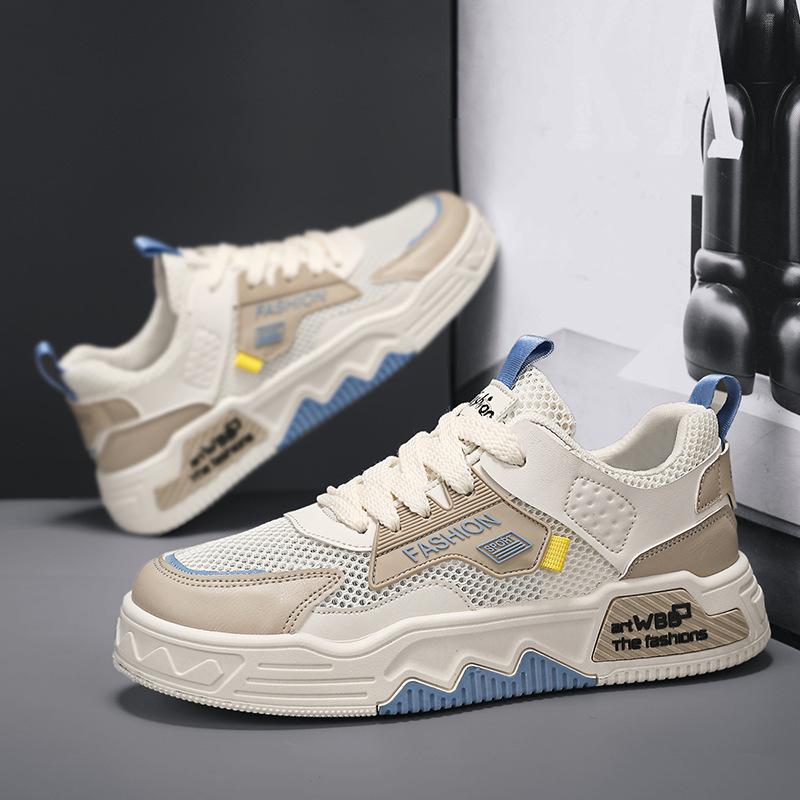 Fashion Summer Breathable Men's Vulcanized Shoes Designer Trendy Hot Sale Platform Shoes Mens Casual Sneakers Fashion Student Board Shoe
