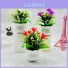 Realistic Plastic Orchid Square Pot Potted Plant For Wedding And Display Hotel