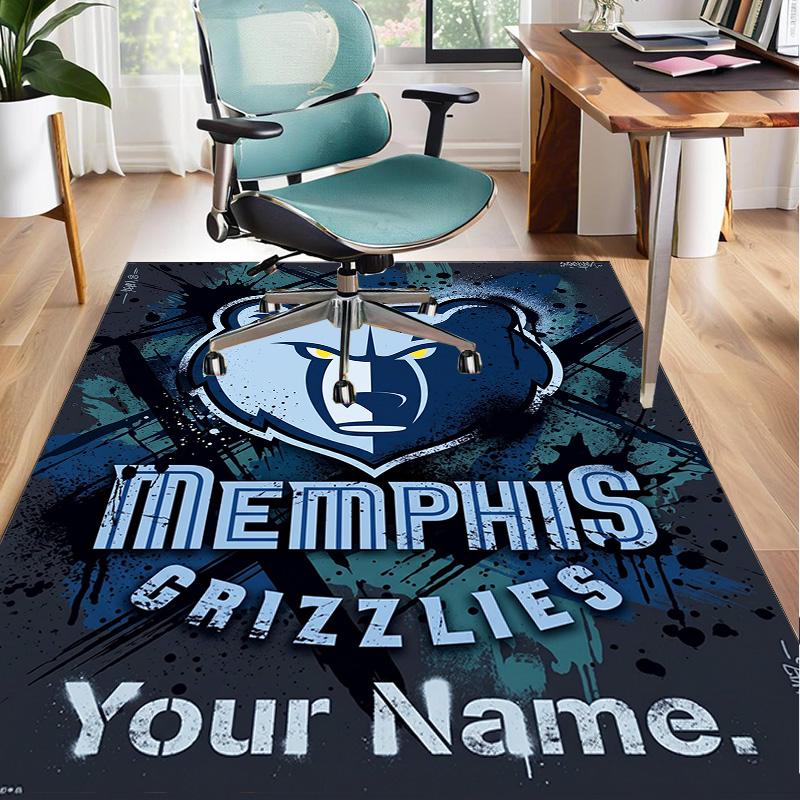 Custom Name Rug Grizzly Marks Logo Design Area Rug Suitable for Indoor And Outdoor,Carpets for Homes, Offices,Living Rooms,Home Decor,Christmas Gift
