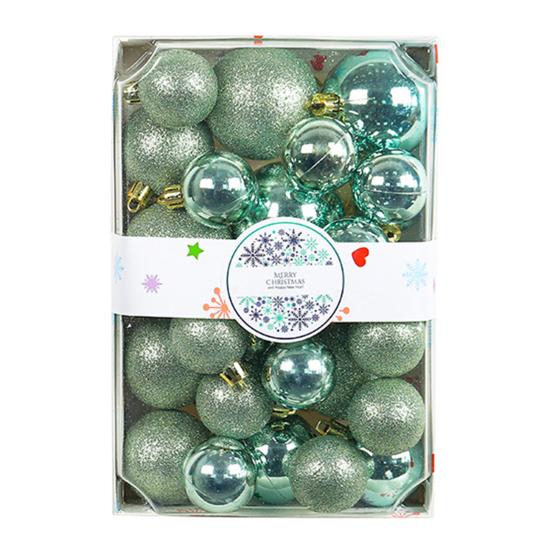 26 шт., 4/5/6 см, набор елочных шаров, яркие цвета, рождественские подвески, шары, украшения, украшение для новогодней вечеринки