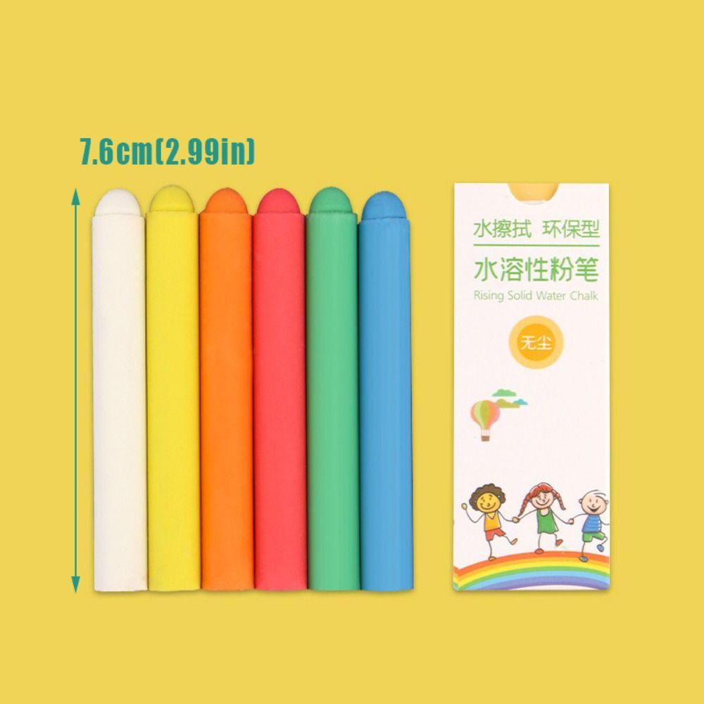 Цветной мел без пыли, не пачкающий руки, инструмент для письма на доске, для студентов, учителей