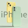 Новый Желтый чехол для iPhone 12 13 Mini X XR XS SE 7 8 14 15 16 Plus Жидкий силиконовый чехол для Apple iPhone 16 15 14 13 12 11 Pro Max