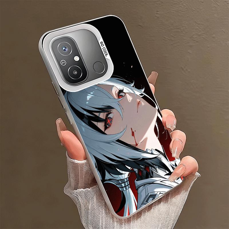 Ударопрочный чехол для телефона Genshin Impact Arlecchino для Xiaomi Poco X7 X6 X5 X3 Pro F7 Ultra M8 Redmi 15C 15 14C 13C 12C 10C 13 12 1