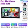2 Din Android 12 автомобильное радио для Volkswagen Multivan T5 2003 - 2015 Беспроводная CarPlay интеллектуальные системы автомобиля Smart Autoradio