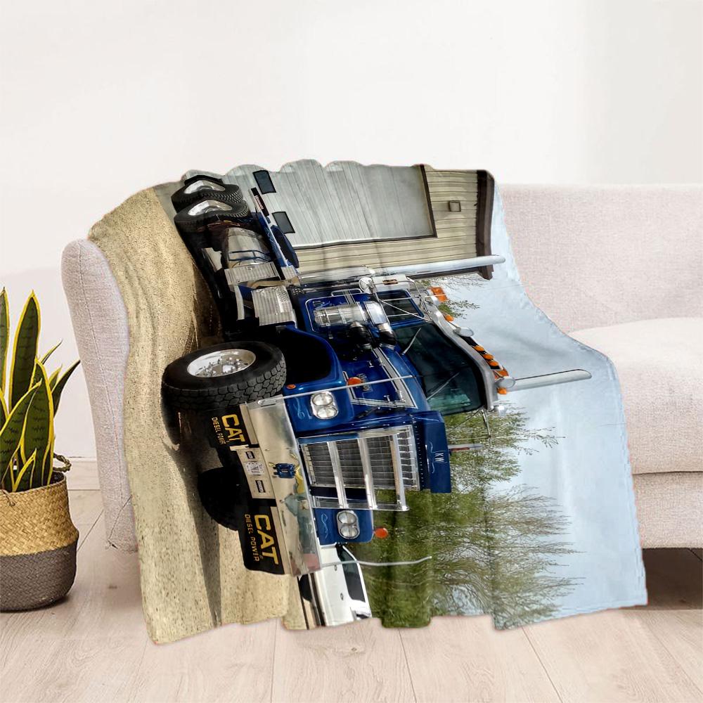 Kw Heavy Trucks Blanket Ultrasoft Suitable For Office Chair Sofa Seaside For All Occasions Digital Print Gifts For Family Or Friends