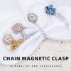 Legs Cuff Fixing Magnetic Clothing Clips With Chain Buttonless Clips Magnet Clothing Pins  Scarf