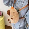 Warm Capybara Crossbody Bag Plush Shoulder Bag New Capybara Plush Backpack  for Girls