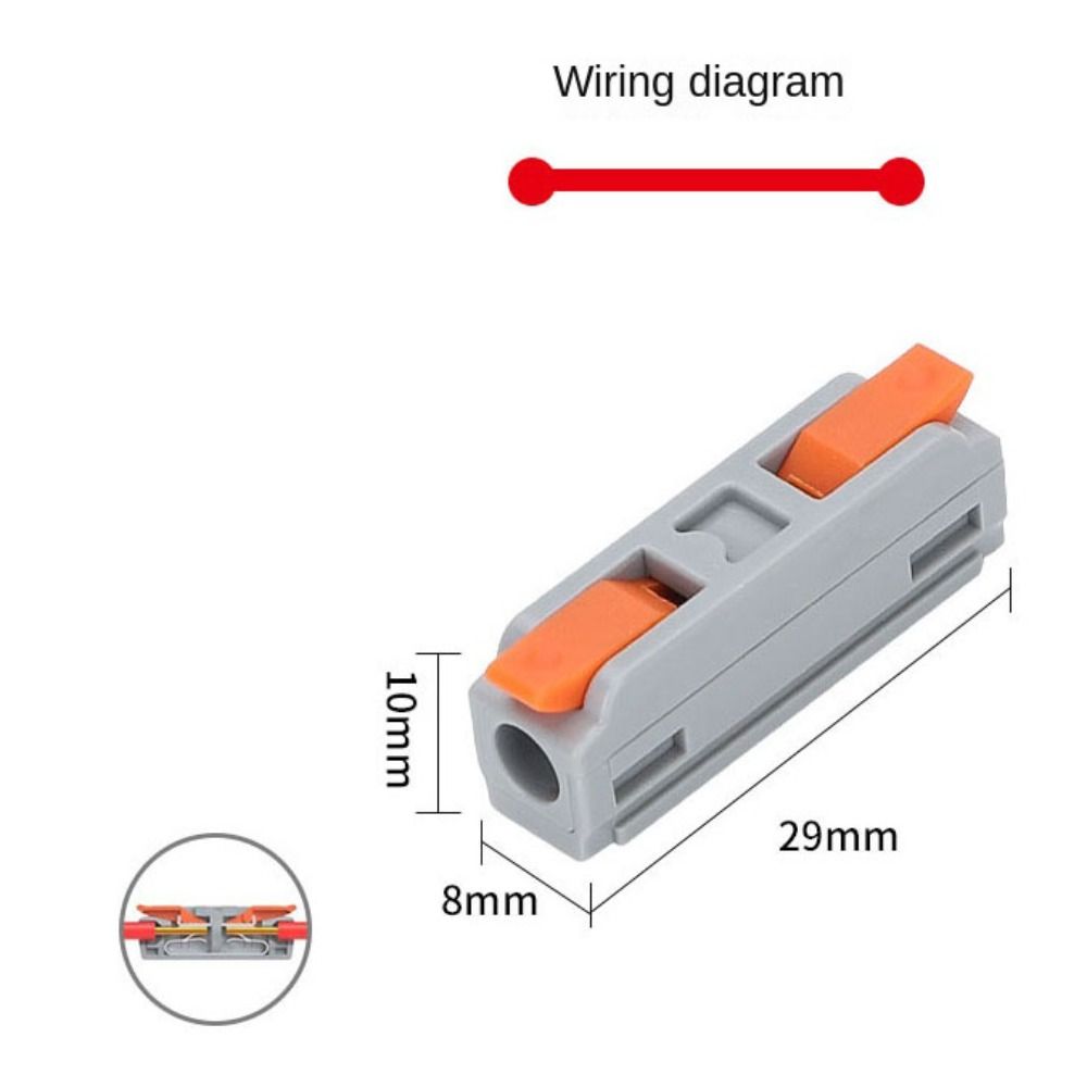 10 шт. Огнестойкий корпус Мини-быстрый соединитель проводов Электрический шкаф управления