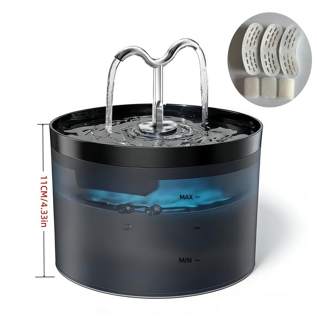 Pet Water Fountain Auto Filter Set Automatic sensing Cat Drinker 2.1L Recirculate Filtring Drinking for Cat Dog Water Dispenser