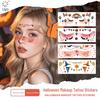 Waterproof Halloween Ghost Face Tattoo Stickers - Cute, Sweatproof Party Makeup