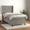 Maison Exclusive - Sommier À Lattes De Lit Et Matelas Gris Clair 90x190 Cm Velours