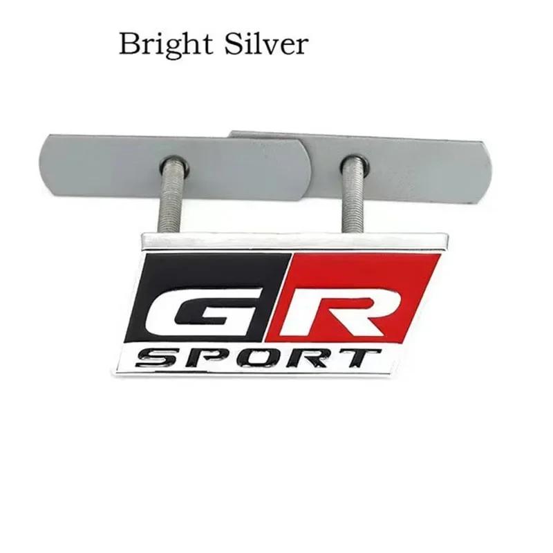 3D Металлическая эмблема логотипа GR Sport для решетки радиатора капота автомобиля, наклейка-декаль на крыло для HV YARiS RZ RC RS Prius