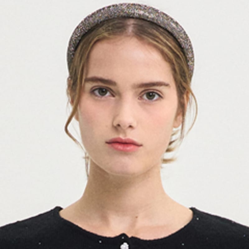 ИЗВИНИТЕ СЛИШКОМ МНОГО ЛЮБВИ Объемная повязка для волос Milky Way_Черная