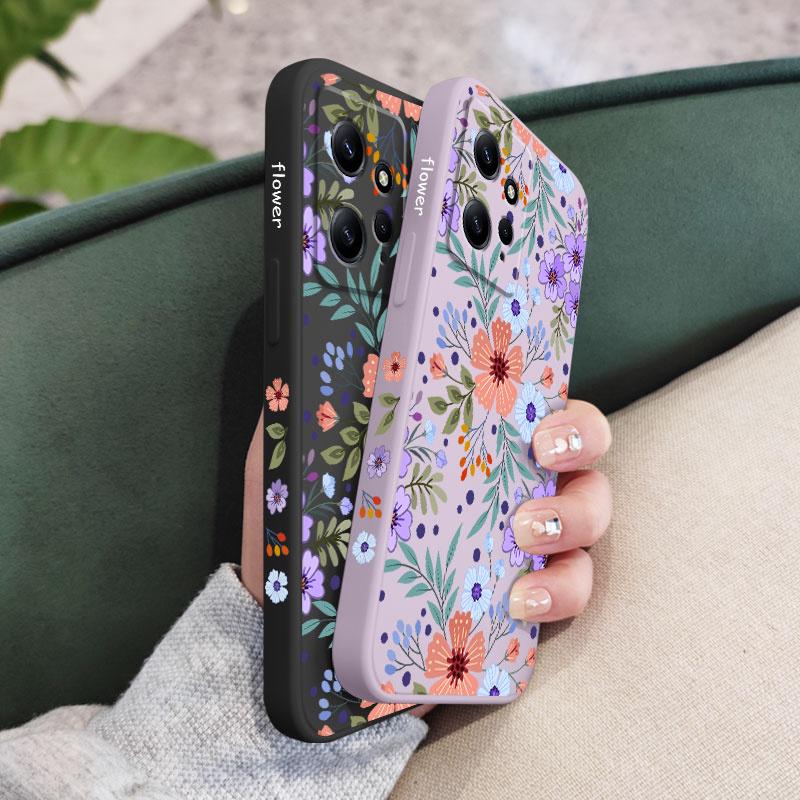 Чехол для телефона 'Мисс Цветок' для Xiaomi Redmi Note 15 Pro Plus 4G 5G Силиконовый чехол