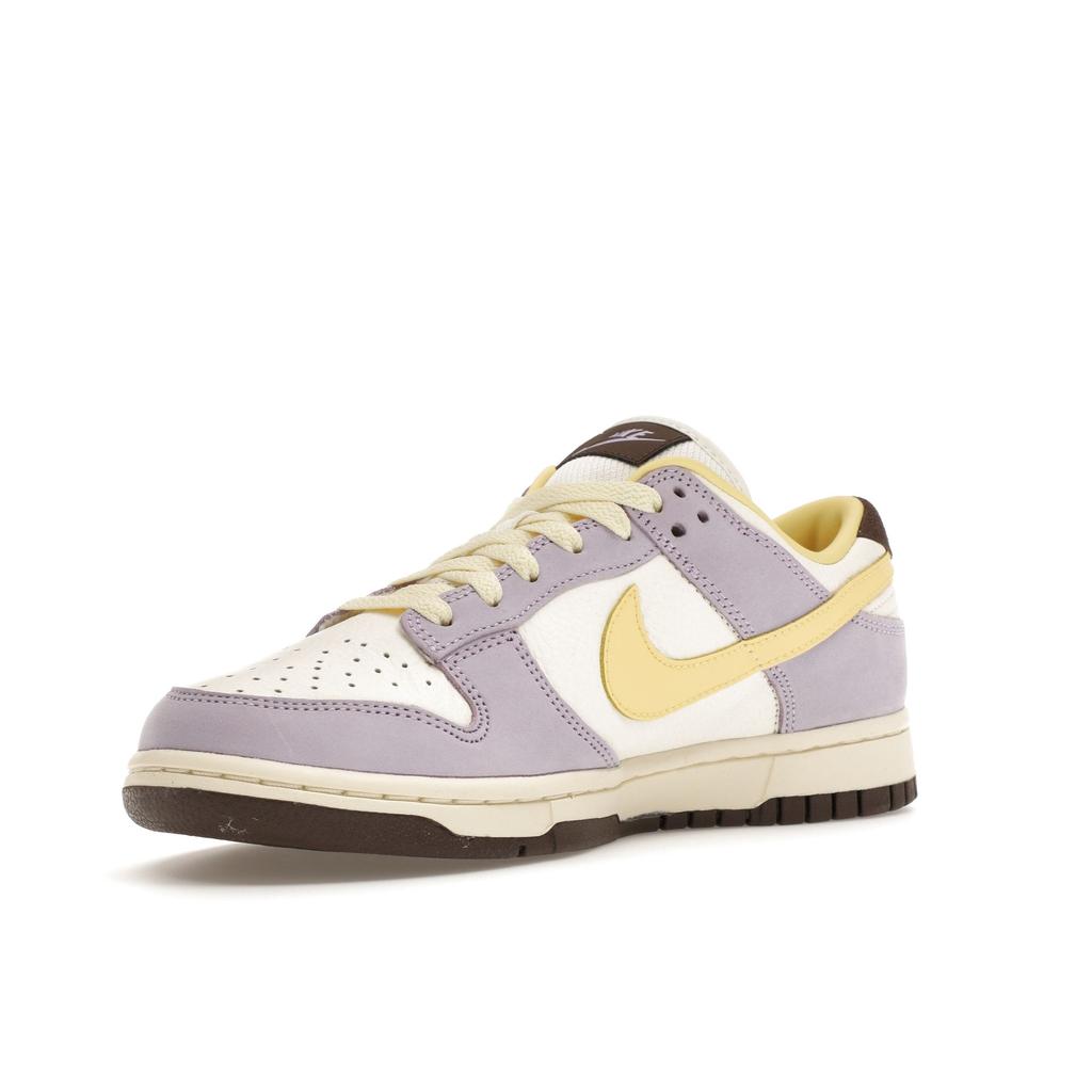 Nike Женские кроссовки Dunk Low Premium Lilac Bloom Фиолетовые нежно-желтые паруса FB7910-500