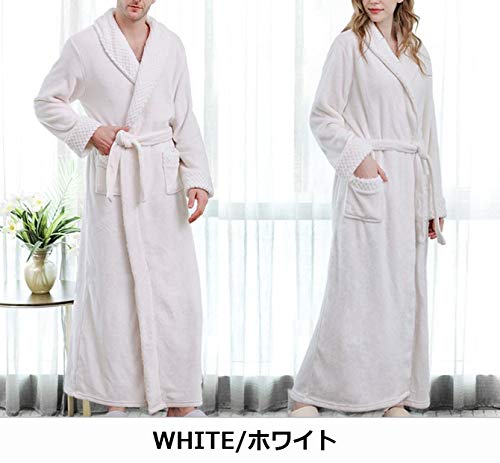 Bathrobe Gown Unisex Bathrobe After Bath Room Wear Loungewear Nightgown Stylish XL Size Navy [Arcade] Men's Women's