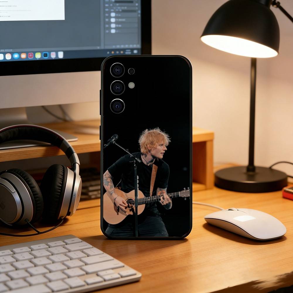 Чехол для телефона Singer E-Ed Sheeran для Samsung S25, S24, S21, S22, S23, S30, Ultra, S20, Plus, Fe, Lite, Note, 10, Черный чехол