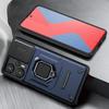 KEYSION Shockproof Armor Case for Xiaomi POCO F5 Slide Camera Lens Protection Ring Stand Phone Back Cover for Redmi Note 12S 4G
