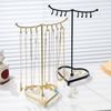 Adjustable Earring Storage Rack Modern Jewelry Stand with Tray and Bracket Support Jewelry Presentation Shelves