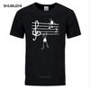 New Summer Novelty Music Notes Funny Print T-shirt Men Style Cotton Short Sleeve O-Neck T Shirt Funny Tee Mans Top Clothing