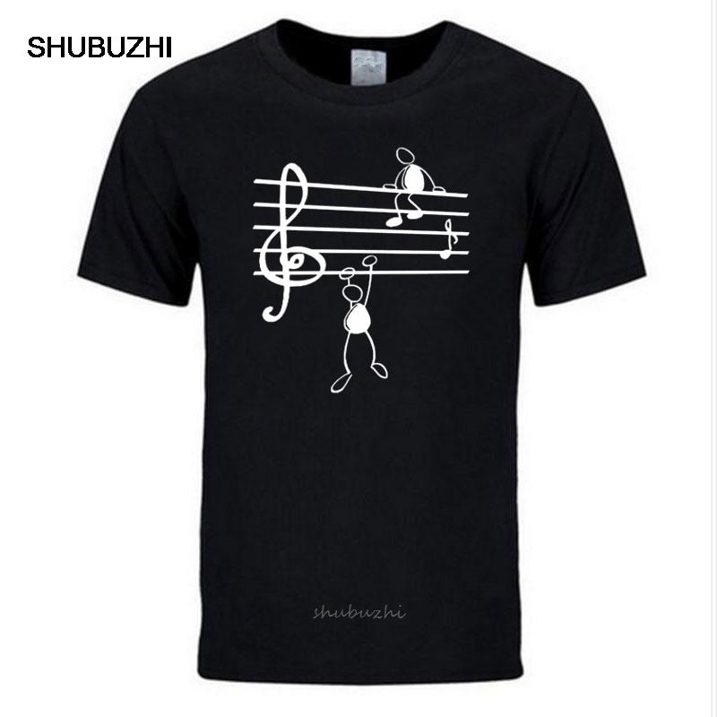 New Summer Novelty Music Notes Funny Print T-shirt Men Style Cotton Short Sleeve O-Neck T Shirt Funny Tee Mans Top Clothing