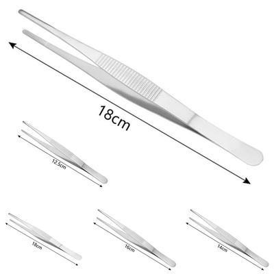 Пинцет из нержавеющей стали, прямой, прецизионный, для барбекю, 1 шт.