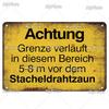 Vintage ACHTUNG HALT War Metal Signs Berlin Tin Sign Plaque Metal Plate Wall Decor For Pub Club Man Cave Plate Bar Decoration