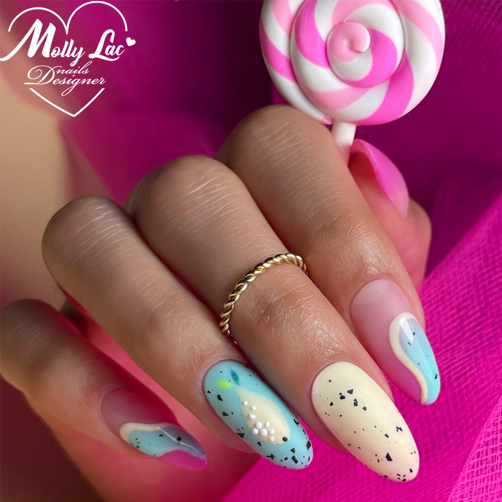 Lakier Hybrydowy Led/Uv Gel Polish Mollylac Glamour Women Nr 1 Lucky Jade Stone 10 G
