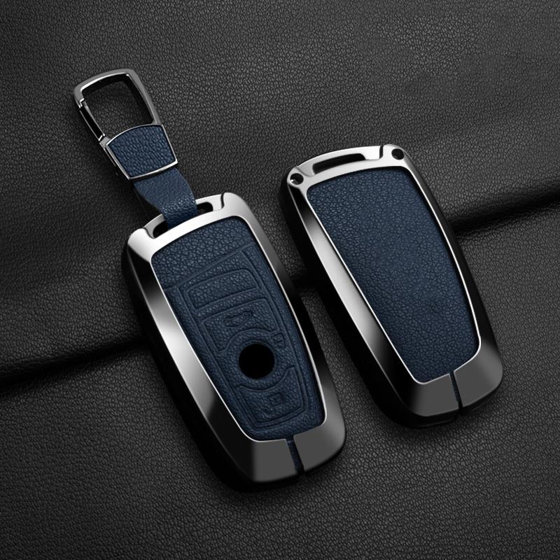 Interior Mouldings Car Zinc Alloy Key Case Cover Holder For BMW F30 F20 F10 F18 F22 F01 X3 X4 F06 F02 M3 M5 Protector Auto Keych