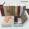 Креативная копилка в виде книги с ключом и кодовым замком - Металлический сейф для хранения денег