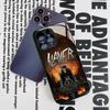 Чехол для телефона Slayer Heavy Metal Rock Band для Iphone 17 16 15 14 12 11 13 Pro Max Mini X Air Puls Черное Стеклянное Покрытие