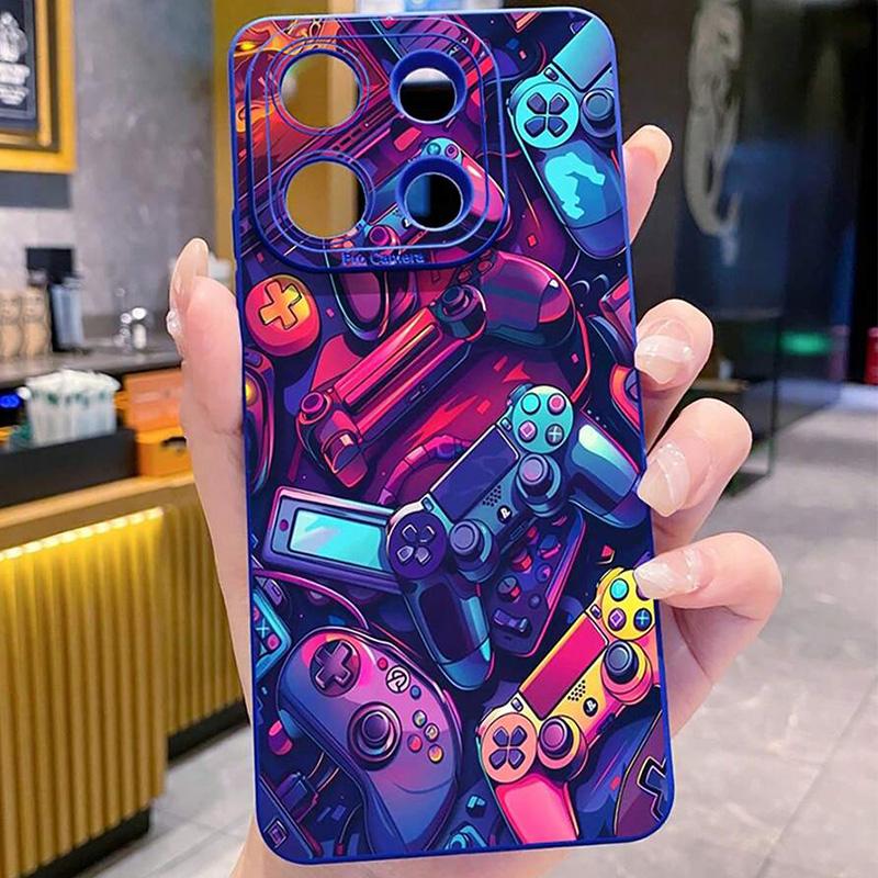 Красочный чехол-геймпад для телефона Samsung Galaxy S26 Ultra S25 S24 S23 S22 Plus S20 S21 FE A16 A35 A55 5G Ударопрочная задняя крышка