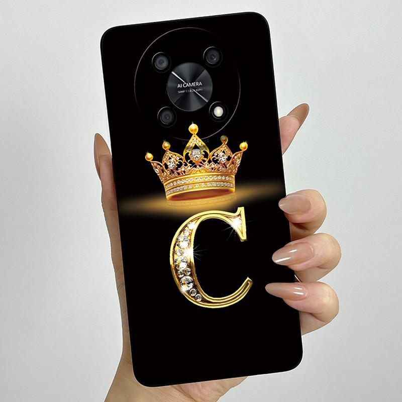 Для Huawei Nova Y90 (CTR-LX2) / Nova Y91 (STG-LX1) Модный Чехол для Телефона с Инициалами для Пары, Мягкий Силиконовый TPU Защитный Чехол