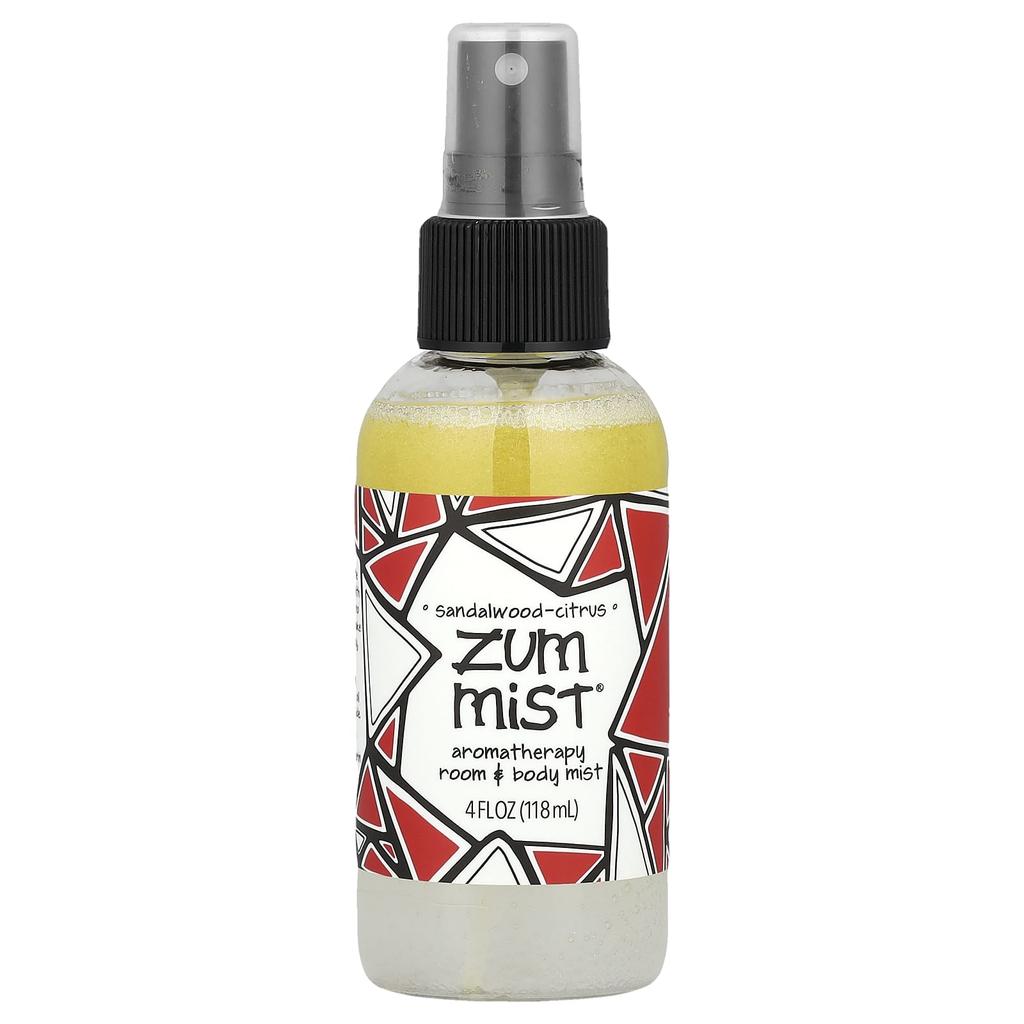 Zoom Mist, Room & Body Aromatherapy Mist, Sandalwood-Citrus, 4 Fl Oz