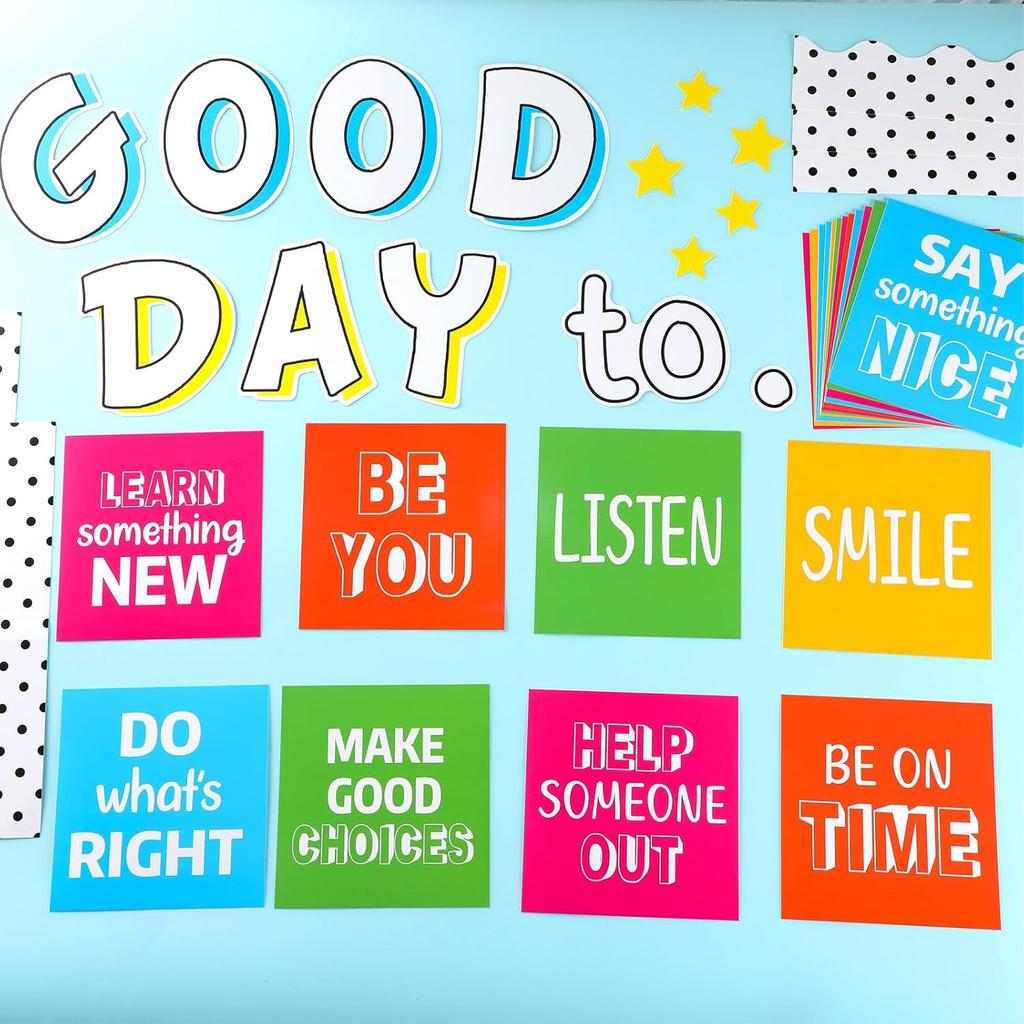 pirational Bulletin Board Set Motivational Back to School Classroom Decorations Today Is A Good Day Quotes Bulletin Board Positive Cutout for Teacher