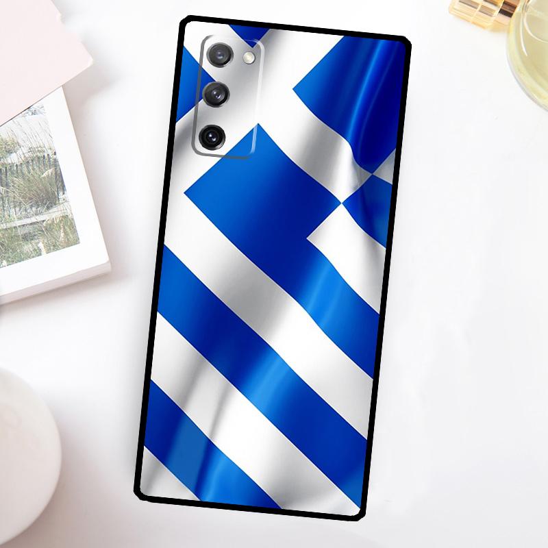 Греция Греческий флаг Чехол для телефона для Samsung Galaxy S26 S25 Ultra S24 FE S20 S21 FE S22 S23 Plus S10 S25 FE Чехол