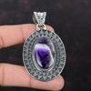 Chevron Amethyst Pendant 925 Sterling Silver Pendant Wonderful Gemstone Pendant Unique Style Jewelry Gift For Mom Handmade Vintage Pendant