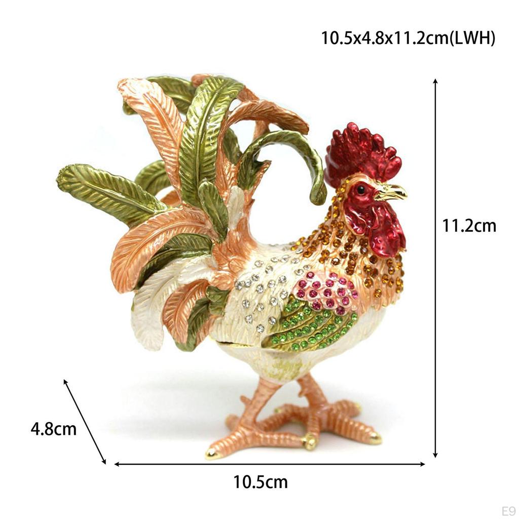 Подставка для ювелирных изделий в виде шкатулки для безделушек в виде петуха для женщин