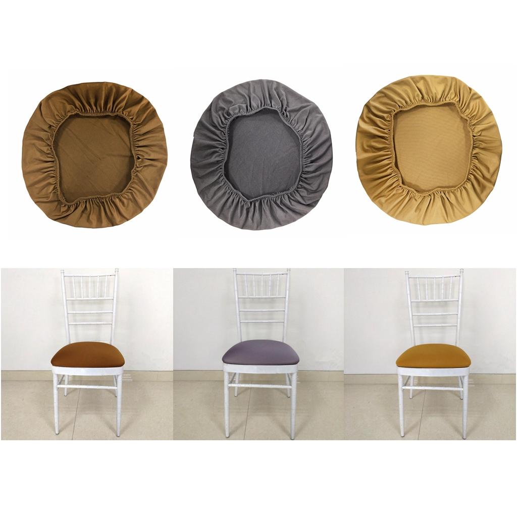 Dining Seat Cover for Wedding Home Oblong Removable