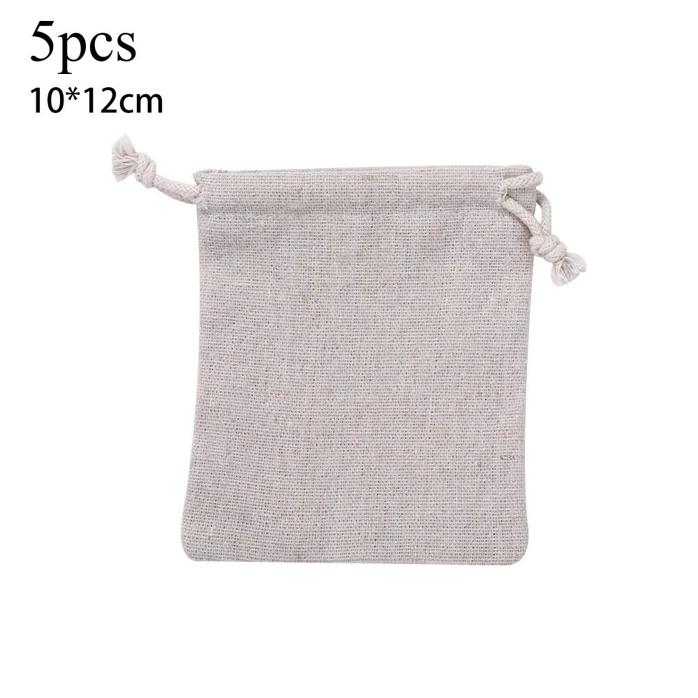 Льняной мешок для хранения продуктов, джутовые подарочные пакеты, мешочек на шнурке, органайзер для конфет, свадебный подарок
