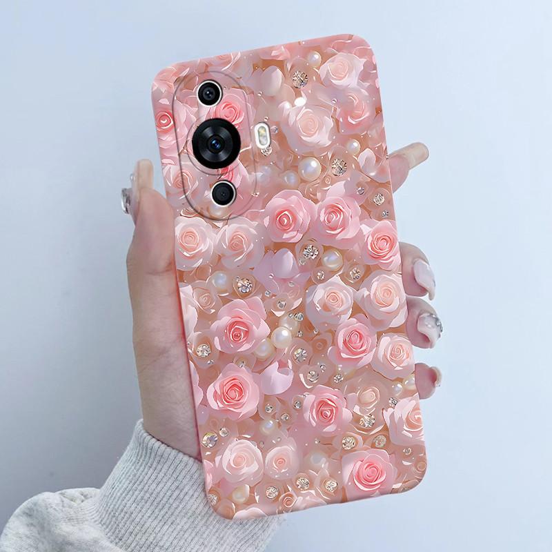 Чехол для Huawei Nova 12s FOA-LX9 Дизайн 'Цветочная Девочка' Мягкий Силиконовый Чехол для Huawei Nova 11 Nova11 Pro Ultra Nova12s Чехлы для Телефона