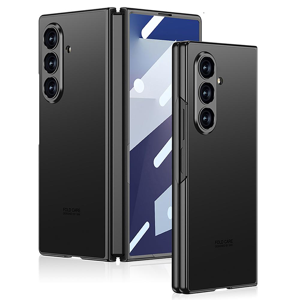 GKK For Samsung Galaxy Z Fold7 5G Case Skin Touch PC+Tempered Glass Slim Phone Cover
