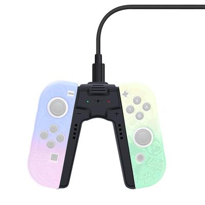 Renjzle Зарядная рукоятка для Switch и док-станции, совместимая с рукояткой и безопасная, легкая и Joy-Con Switch, пульт, адаптер, зарядное устройство Joy-Con, зарядка,