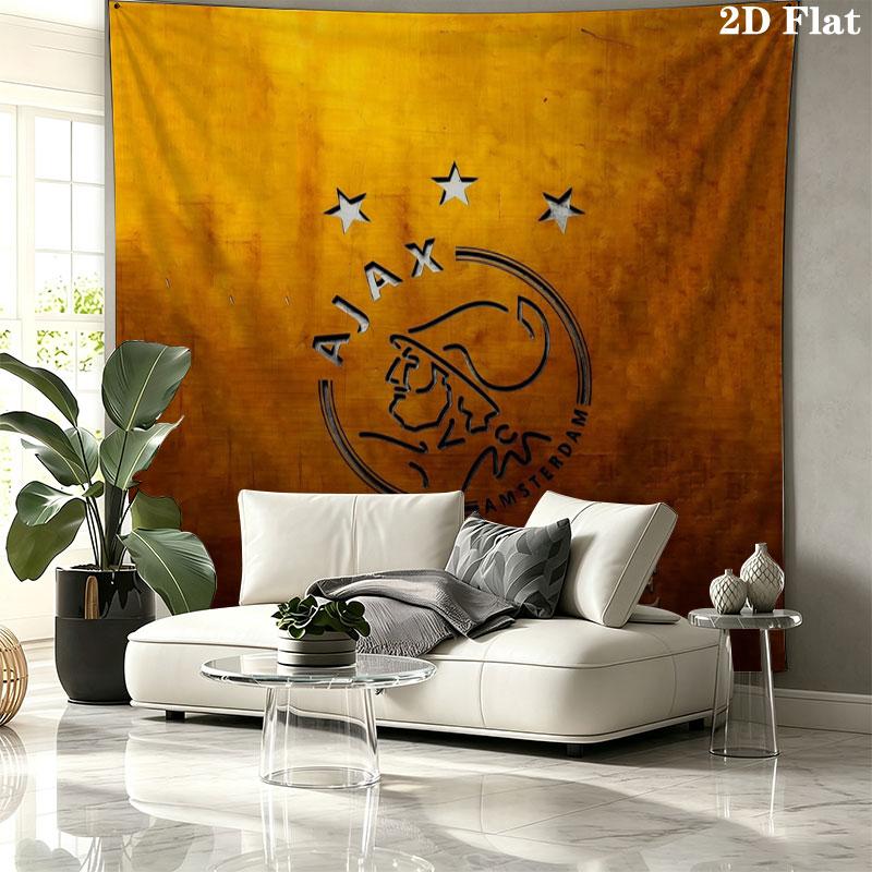 AFC Ajax Custom Name Wall Tapestry Aesthetic Wall Hanging Printed Fabric Blanket Decorative Tapestries for Bedroom Living Room Home Decor