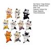 10Pcs Fridge Stickers Cartoon Cat Shape Magnetic Refrigerator Stickers Home Decoration Multi-Function Memo Holder